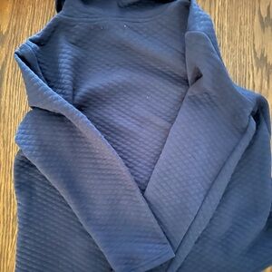 Croft and barrow long sleeve with cowl neck size  medium navy blue